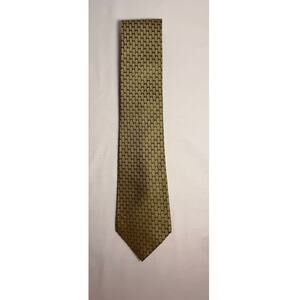Tommy Bahama Moss Green Gold Silk Tie PINEAPPLES Y2K